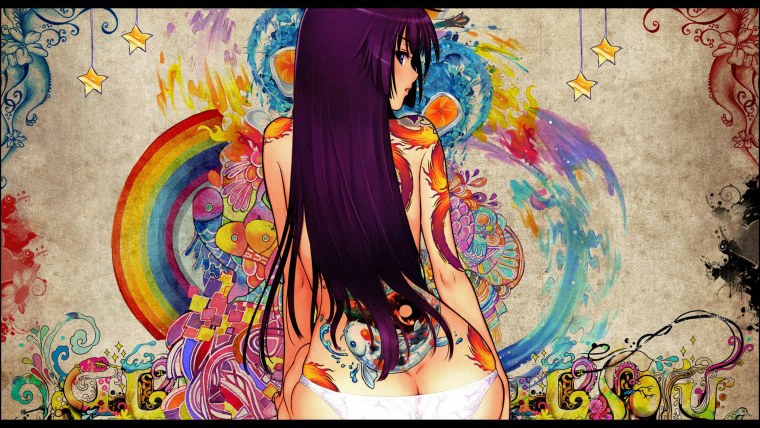 Аниме разноцветные