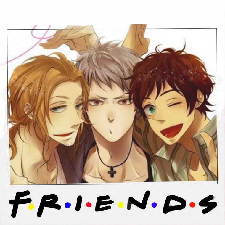 Аниме парни друзья