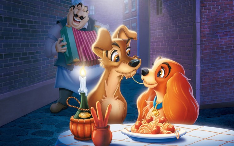 Уолт Дисней леди и Бродяга