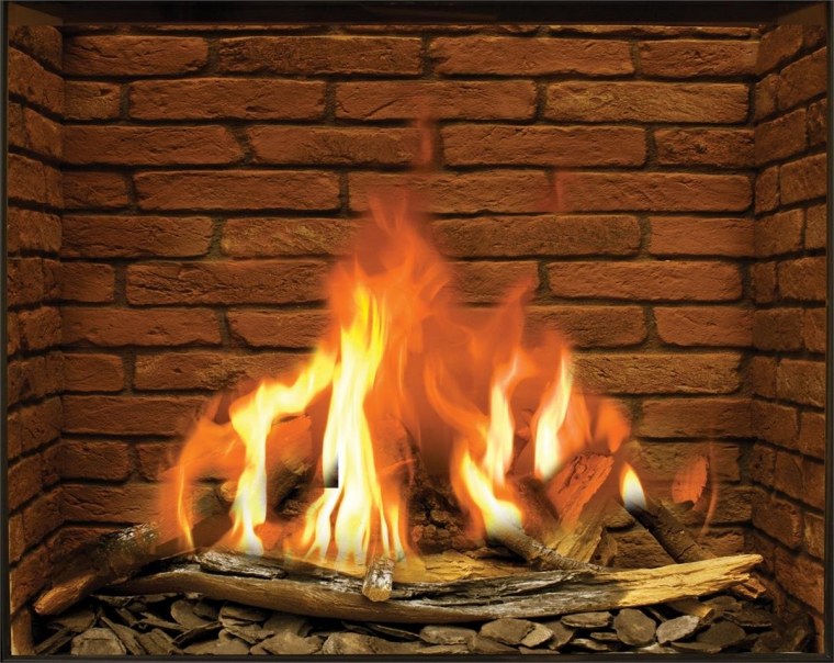 Горящий камин