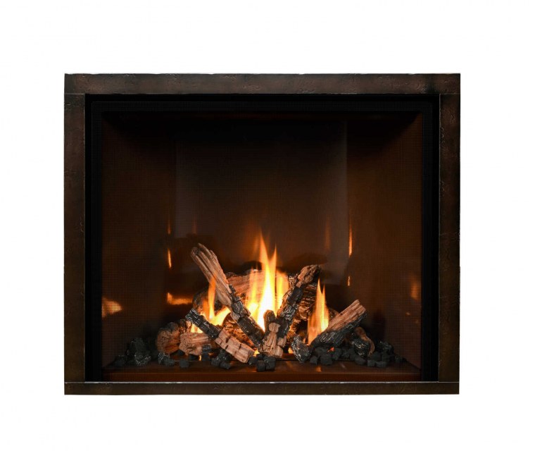 Огонь в электрическом камине