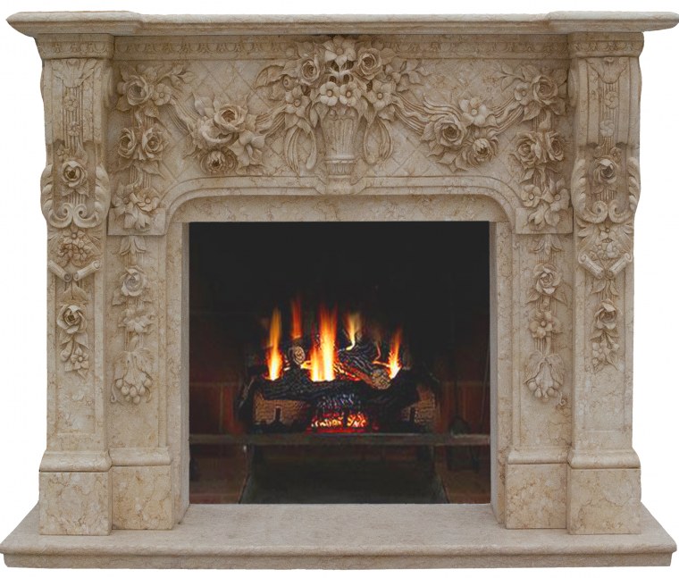 Камин на прозрачном фоне