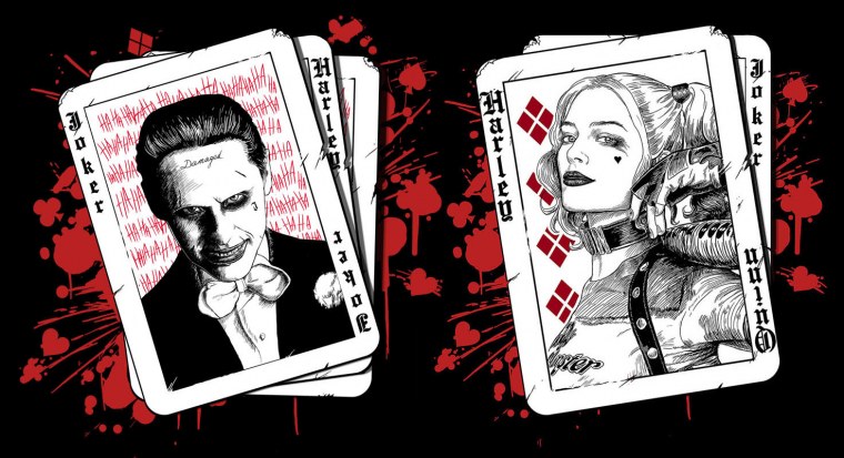 Обои на рабочий стол Джокер и Харли Квинн