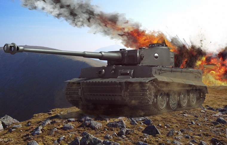 Танк тигр зима