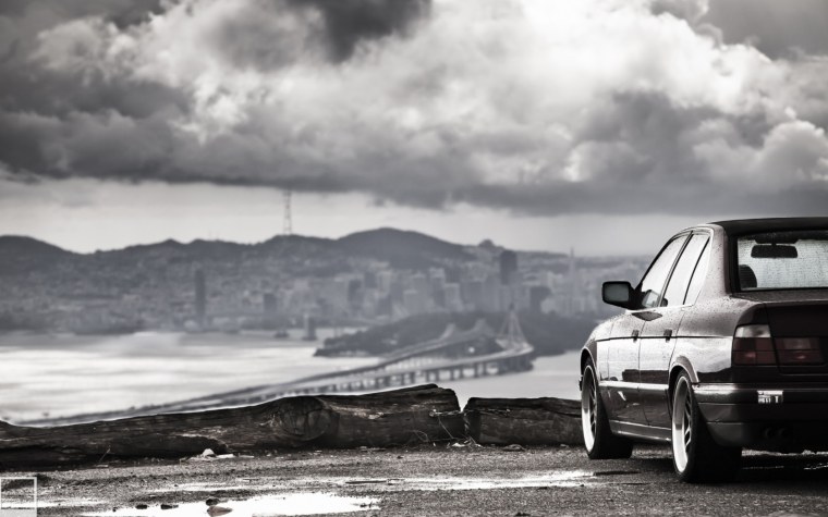 BMW e34 пейзаж