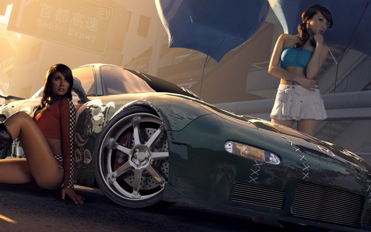 Need for Speed PROSTREET девушки
