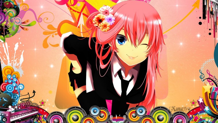 Яркие аниме девушки