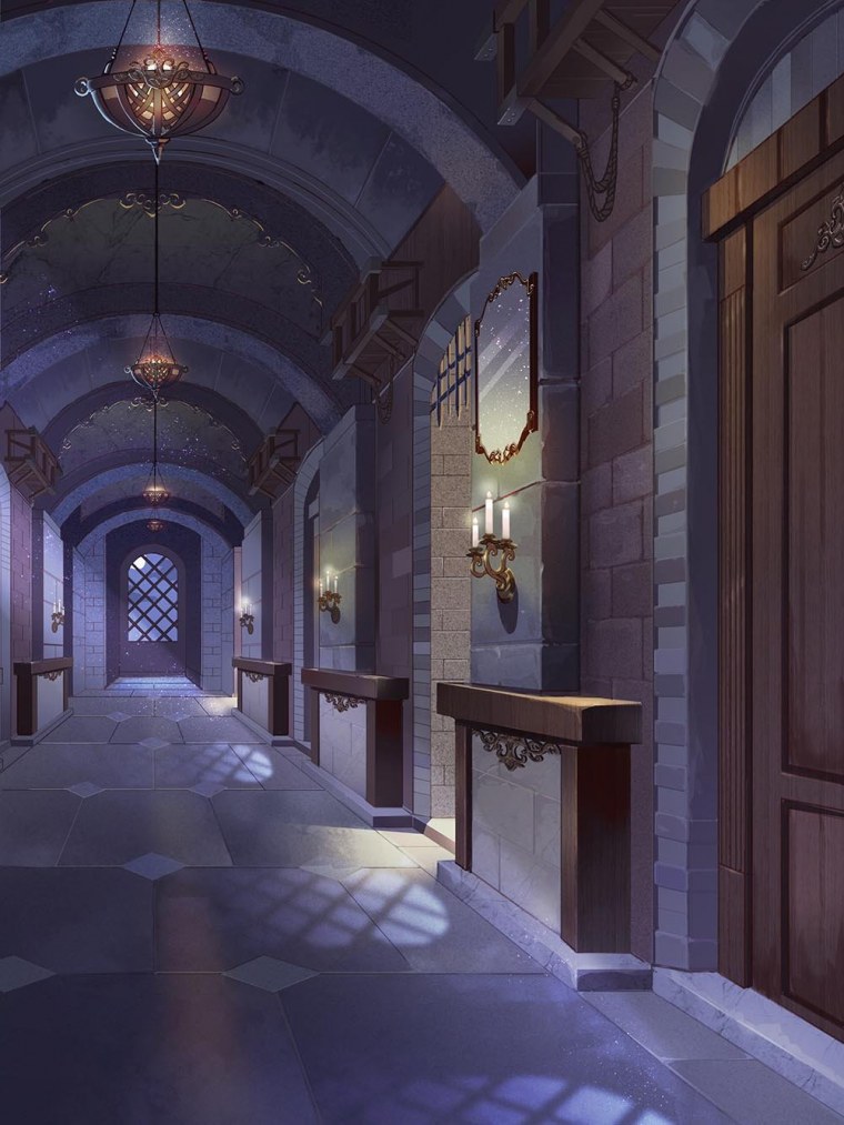 Аниме фон школьный коридор с шкафчиками