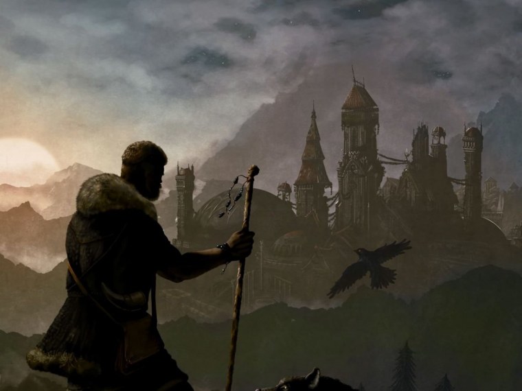 Одинокий Путник в горах