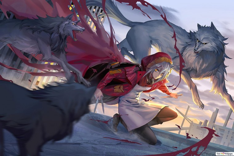 Волк в Снежном лесу арт