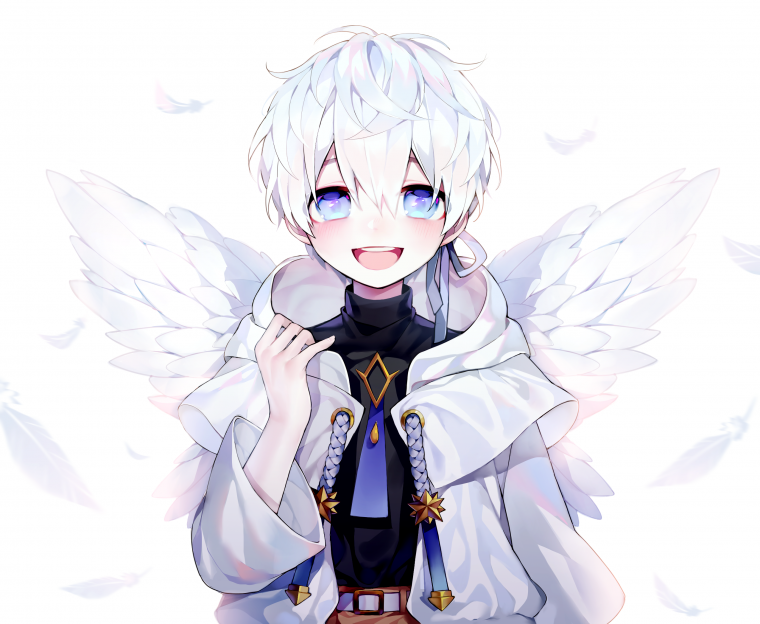 Ангел аниме мальчик