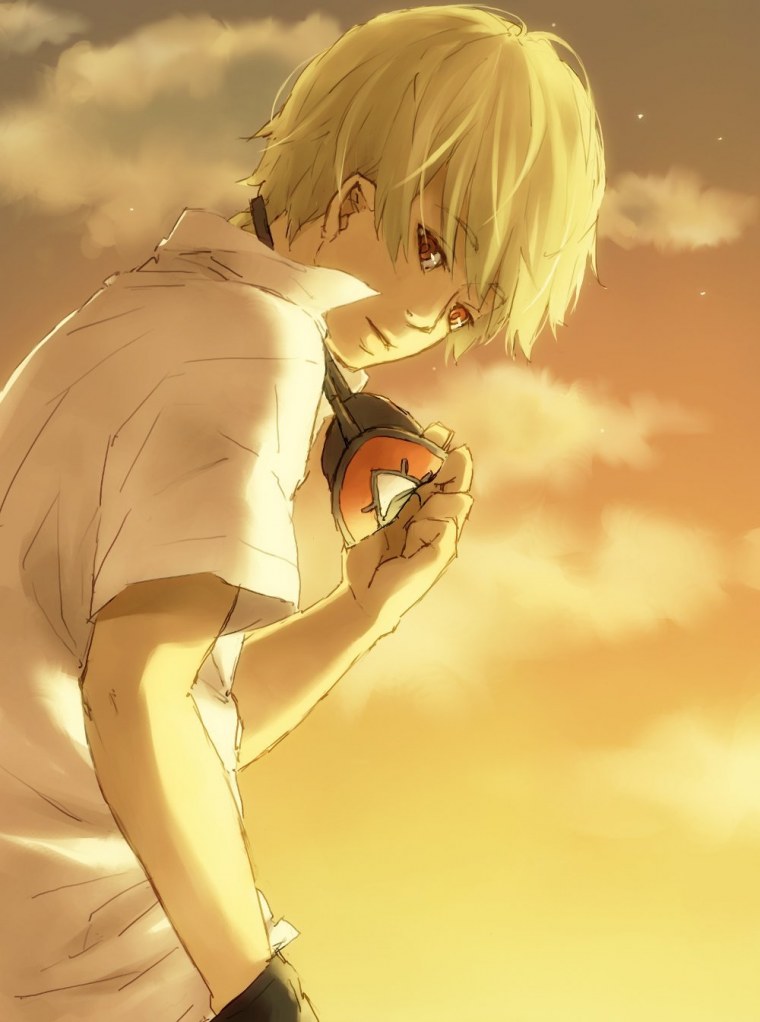 Аниме блондин