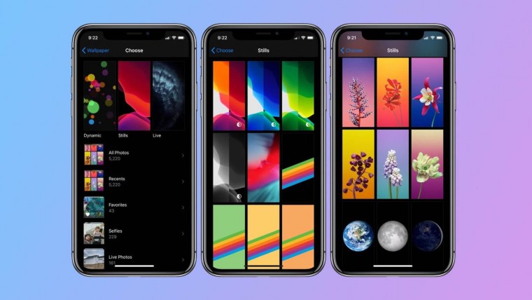 Обои в стиле IOS 14