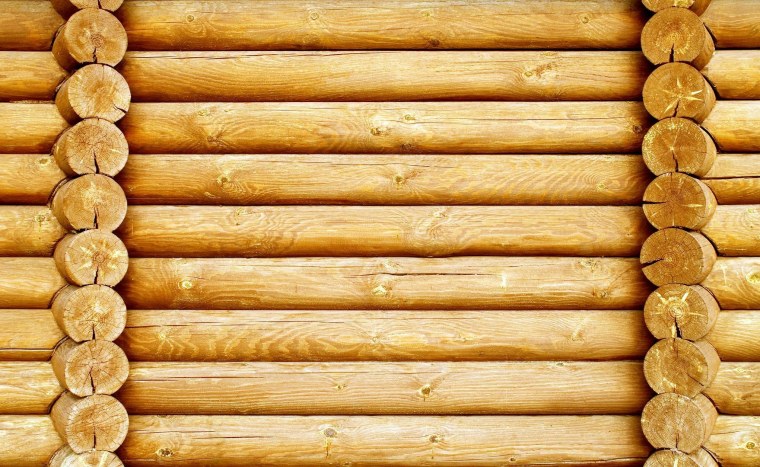 Деревянный сруб фон для фотошопа