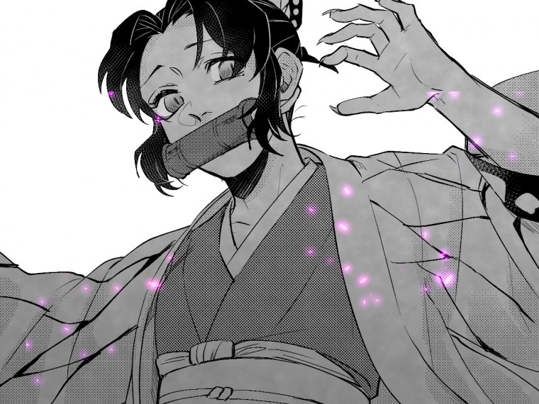 Клинок рассекающий демонов Шинобу и Мицури