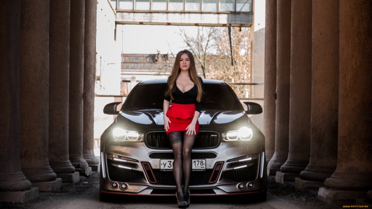 BMW f30 девушка