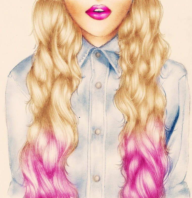 Радужная девушка