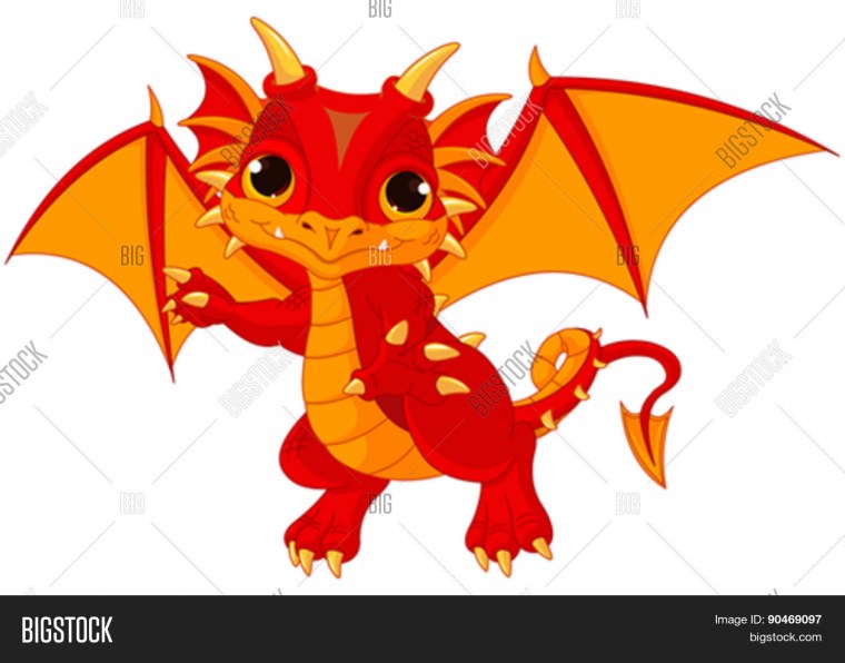 Красный дракон для детей