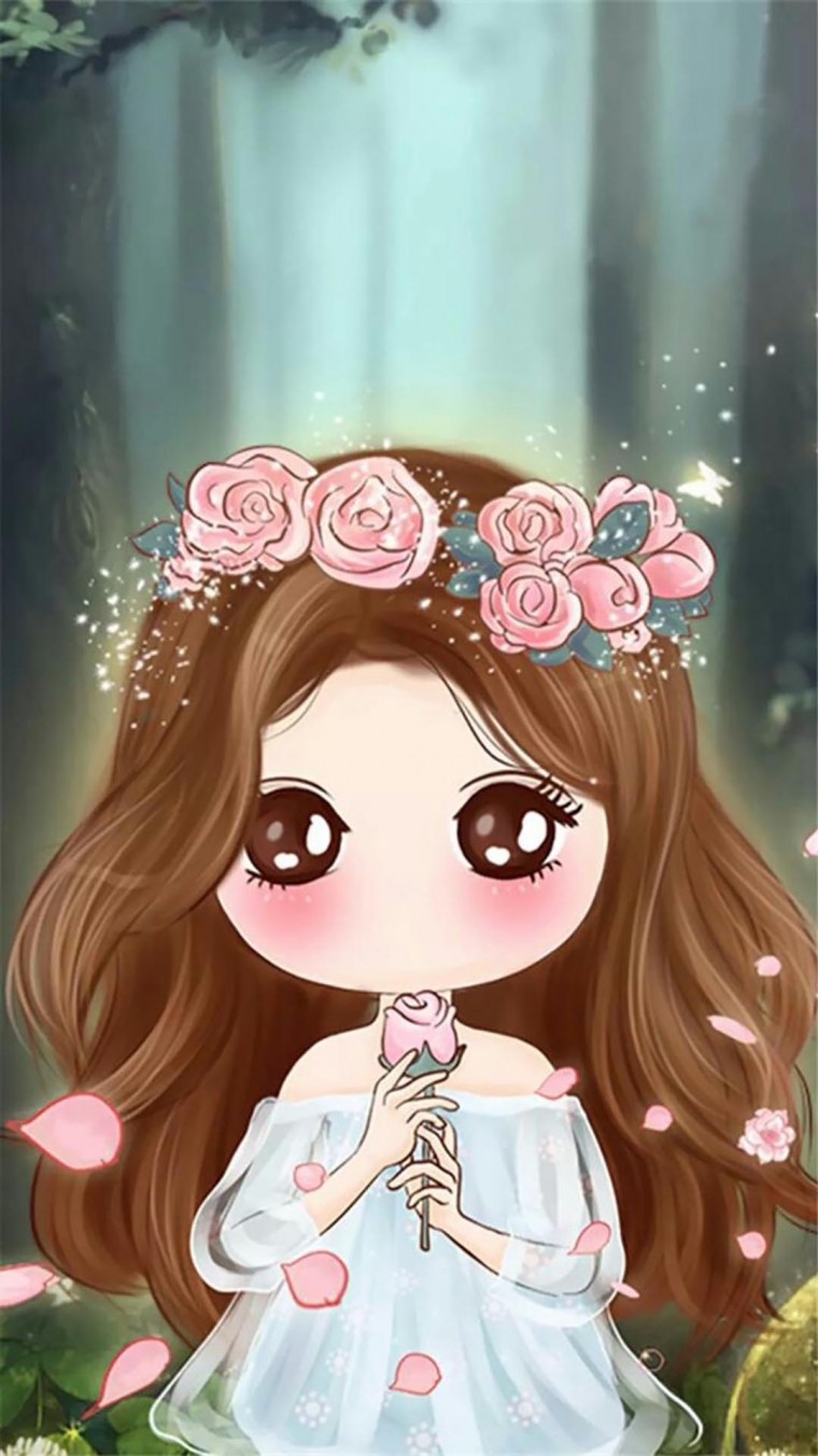 Милые мультяшные девушки