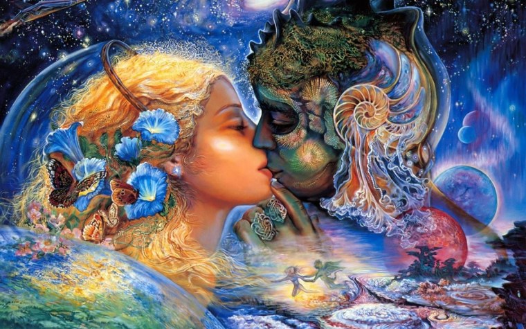 Картина влюбленные