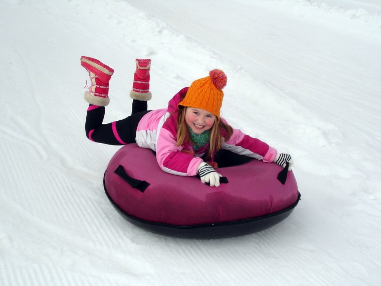 Санки надувные 2-местные (850г/кв.м.) финская ткань сине-оранжевый