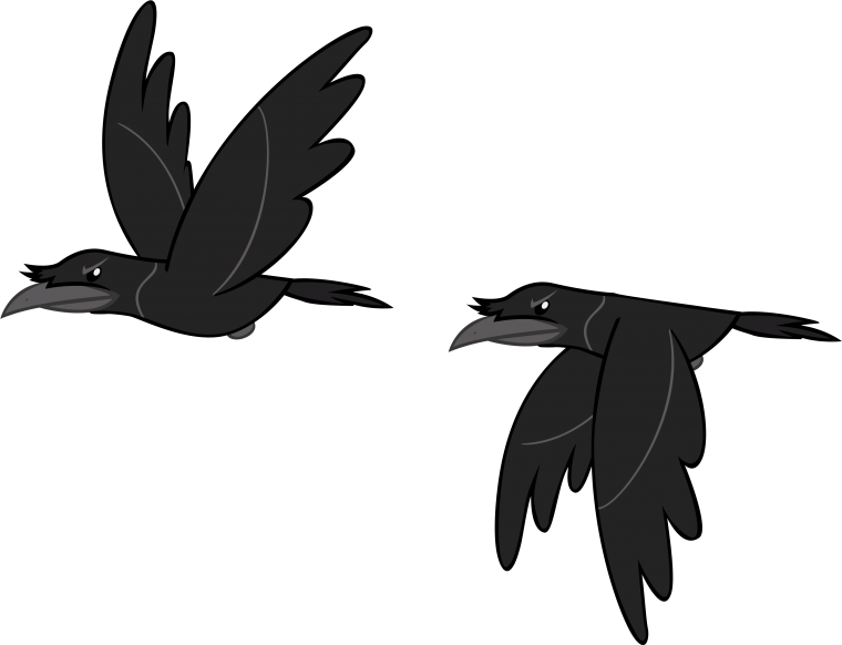 Ворона картинка для детей на прозрачном фоне