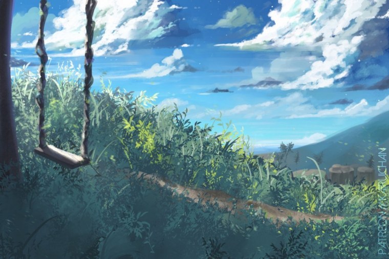 Макото Синкай пейзажи