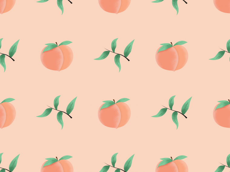 Персиковые обои на телефон