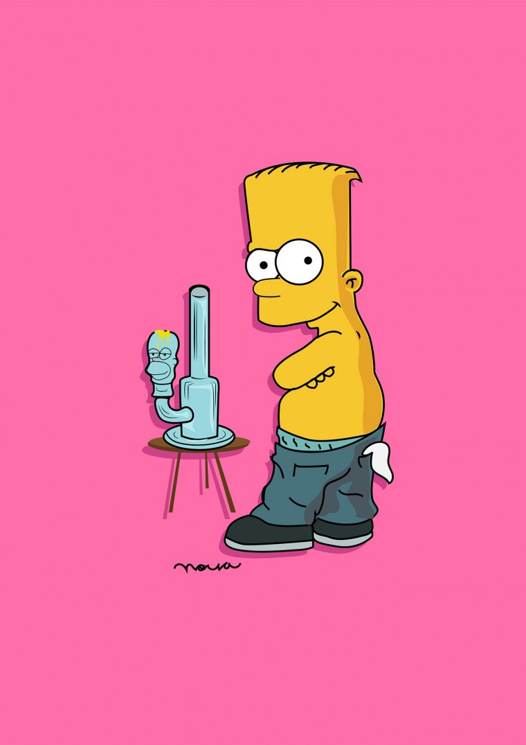 Барт симпсон модник