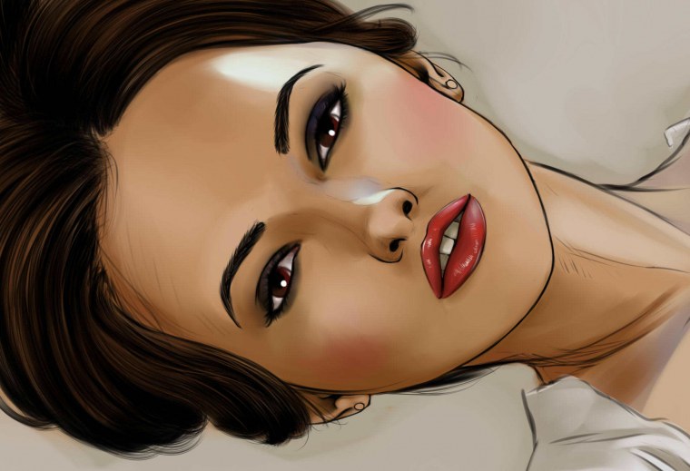 Красивая девушка с бабочками