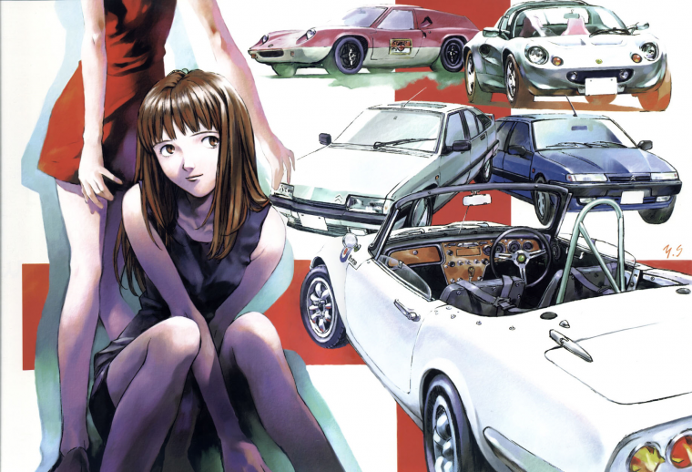 Мускул кар и девушка