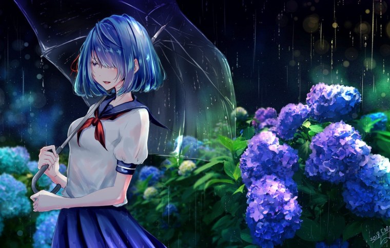 Арт пейзажа с фиолетовым оттенком