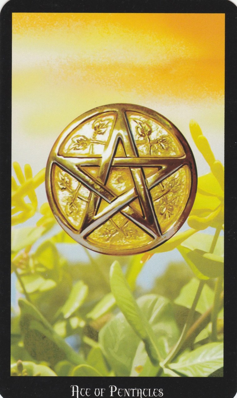 На заставку телефона туз пентаклей и солнце