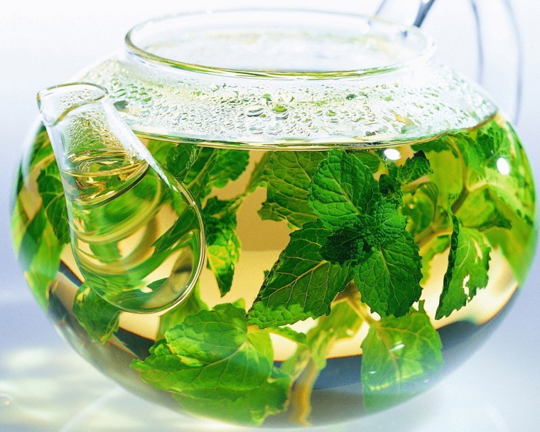 Мята и зеленый чай