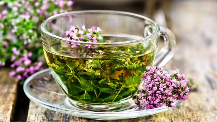 Чай чабрец и мята