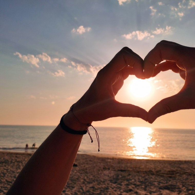 Сердечко на закате