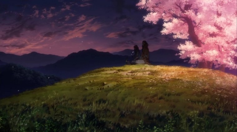Аниме закат на Холме