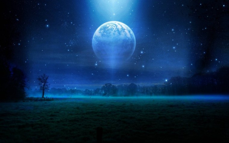 Ночное поле аниме