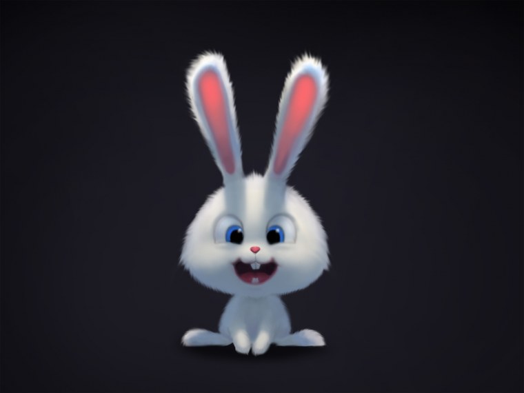 Кролик снежок мультфильм