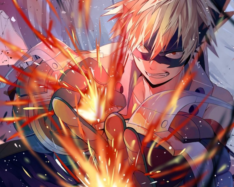 Бакуго Катсуки стоп кадры