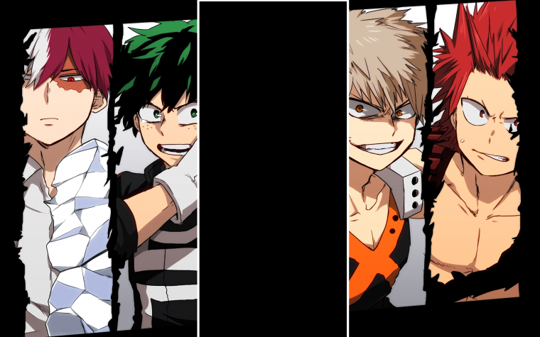 Шото Мибория Бакуго Киришима