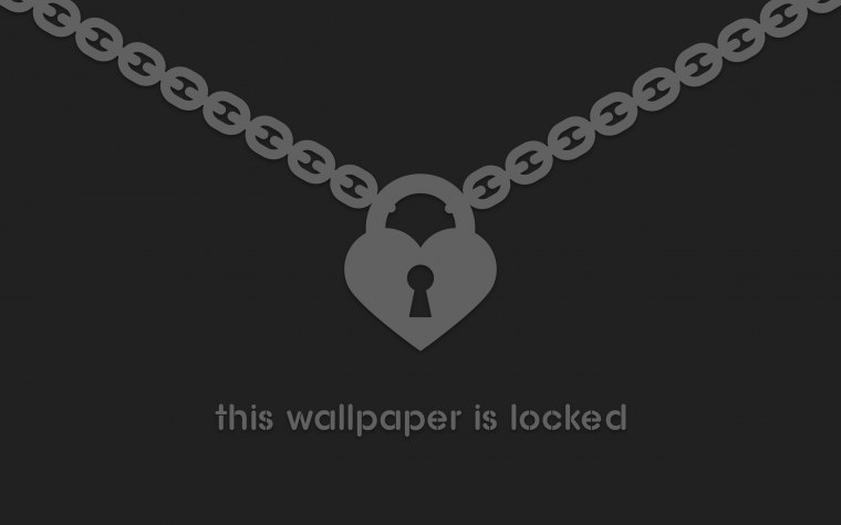 Чёрные обои с надписью