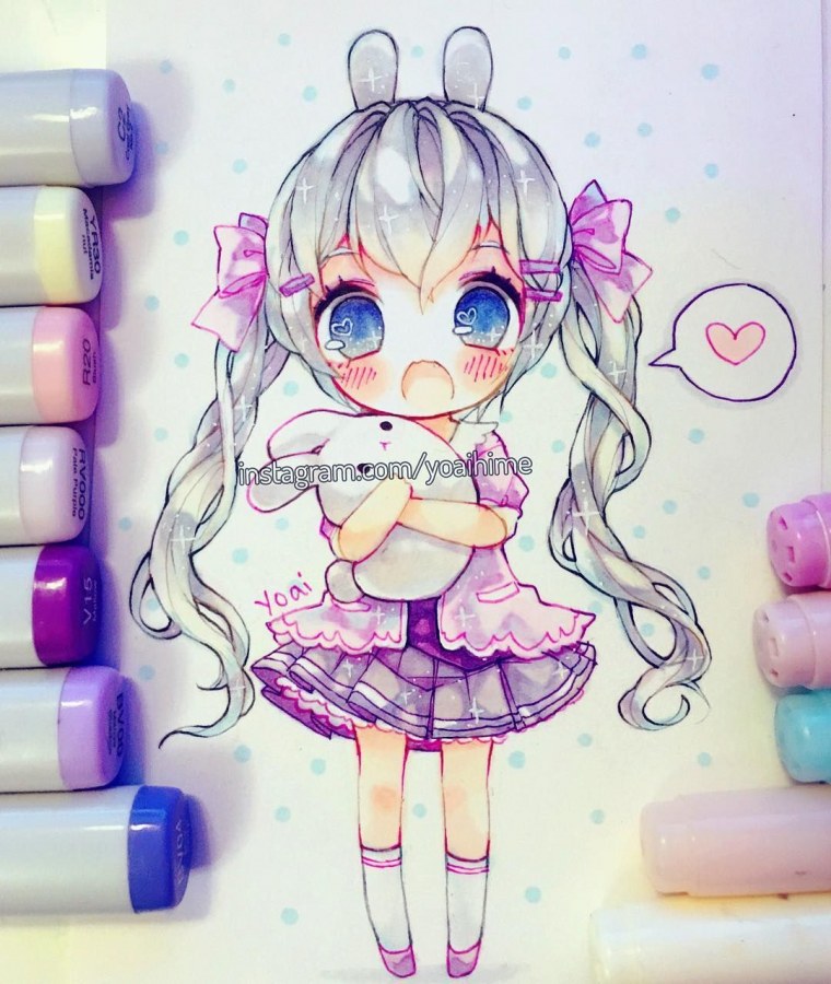 Милые кавайные девочки