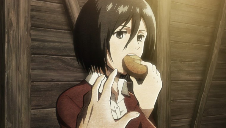 Микаса атака титанов 1 сезон