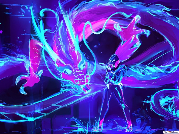 Неоновые обои