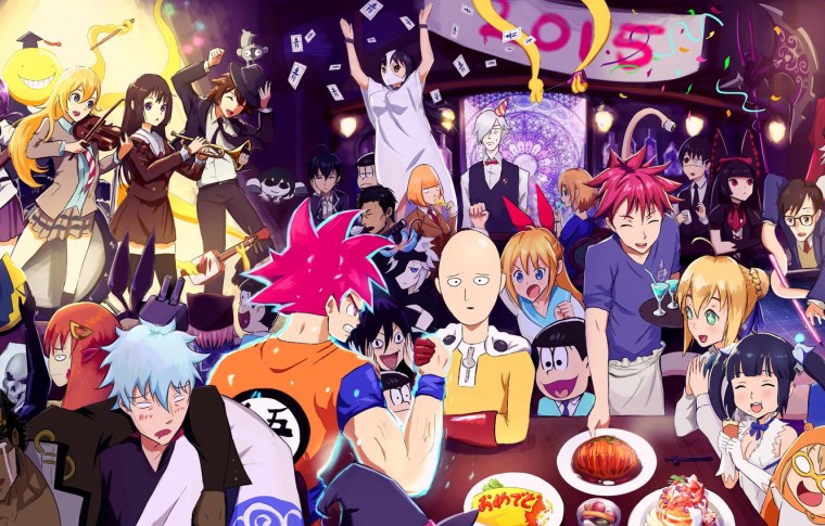 Надпись Happy Birthday anime