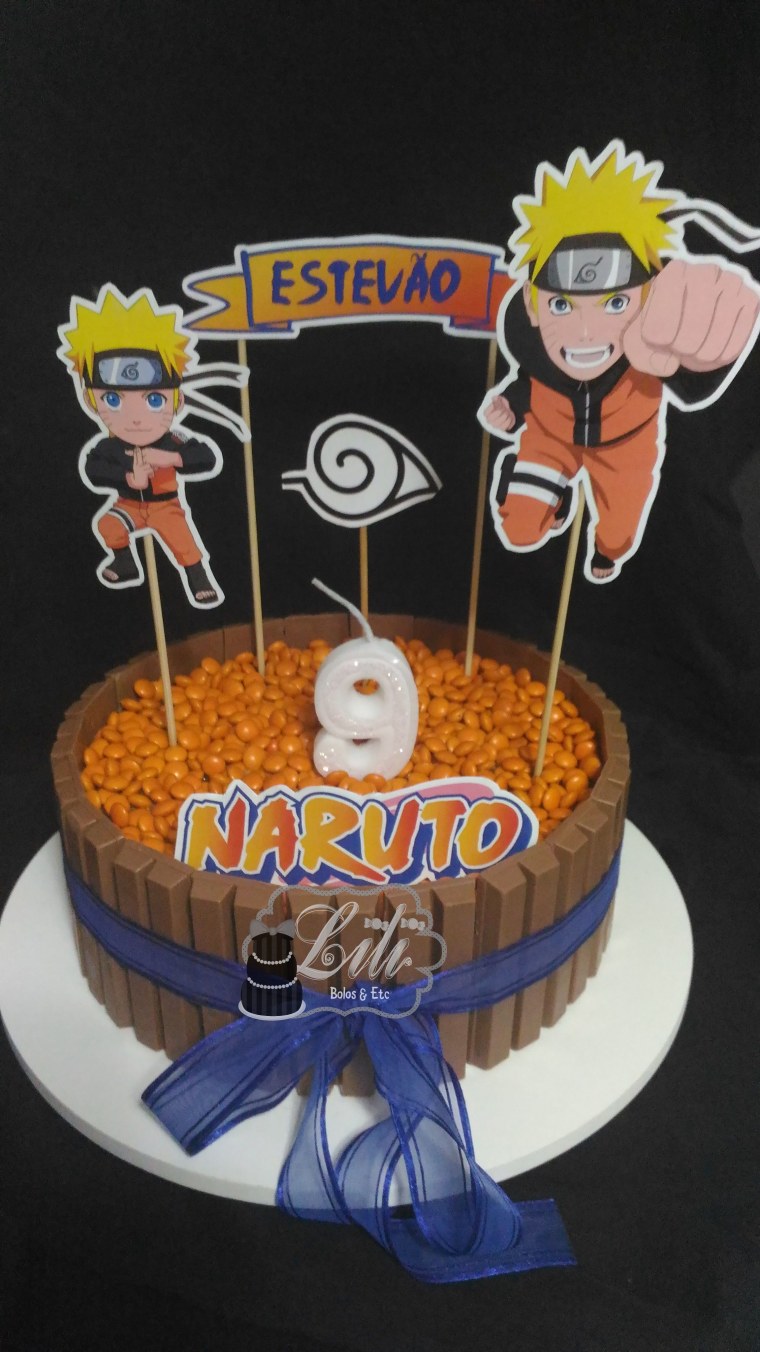 Торт с изображением Наруто