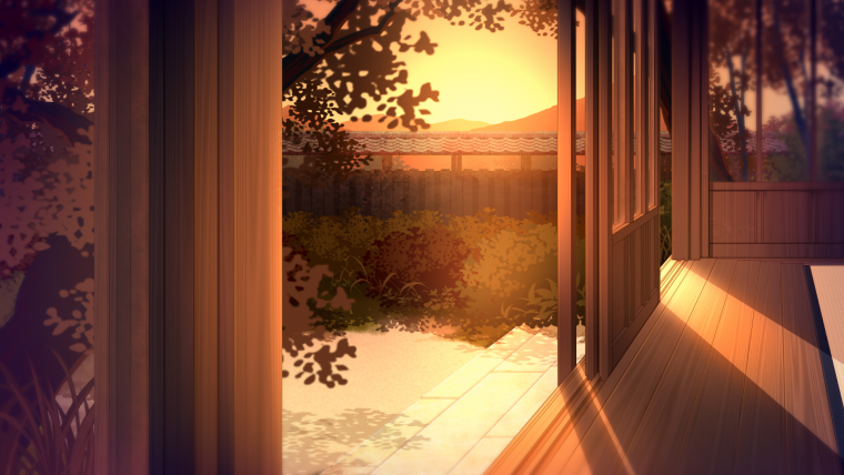 Парк аттракционов в аниме стиле