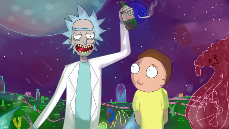 Rick and Morty фон