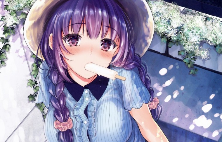 Аниме девушка с электрогитарой